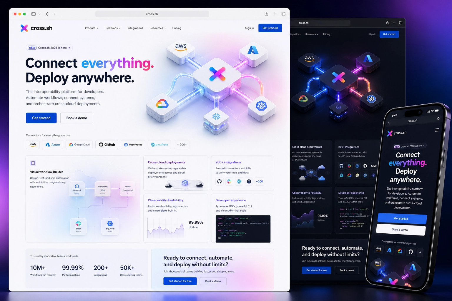 cross.sh website concept preview