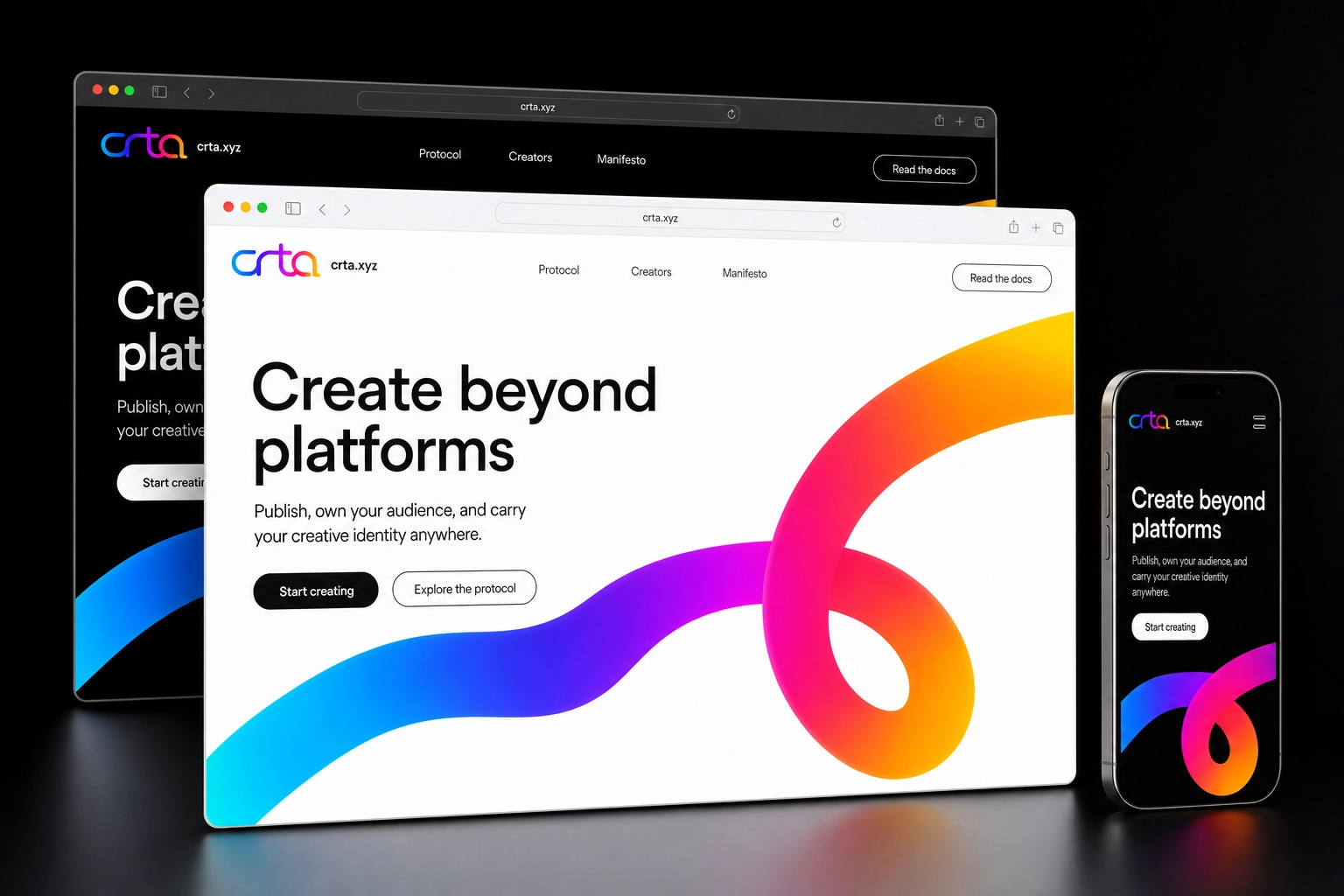 crta.xyz website concept preview