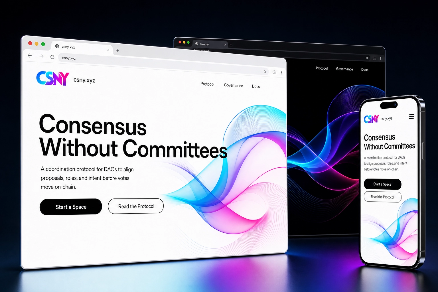 csny.xyz website concept preview