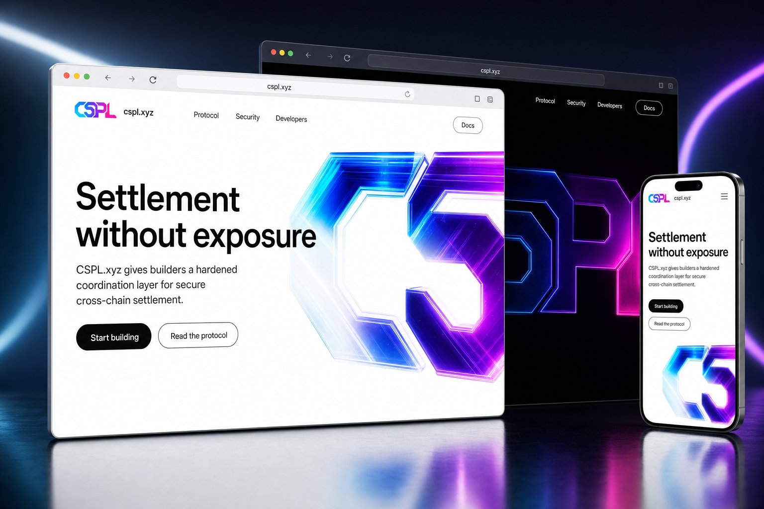 cspl.xyz website concept preview enlarged