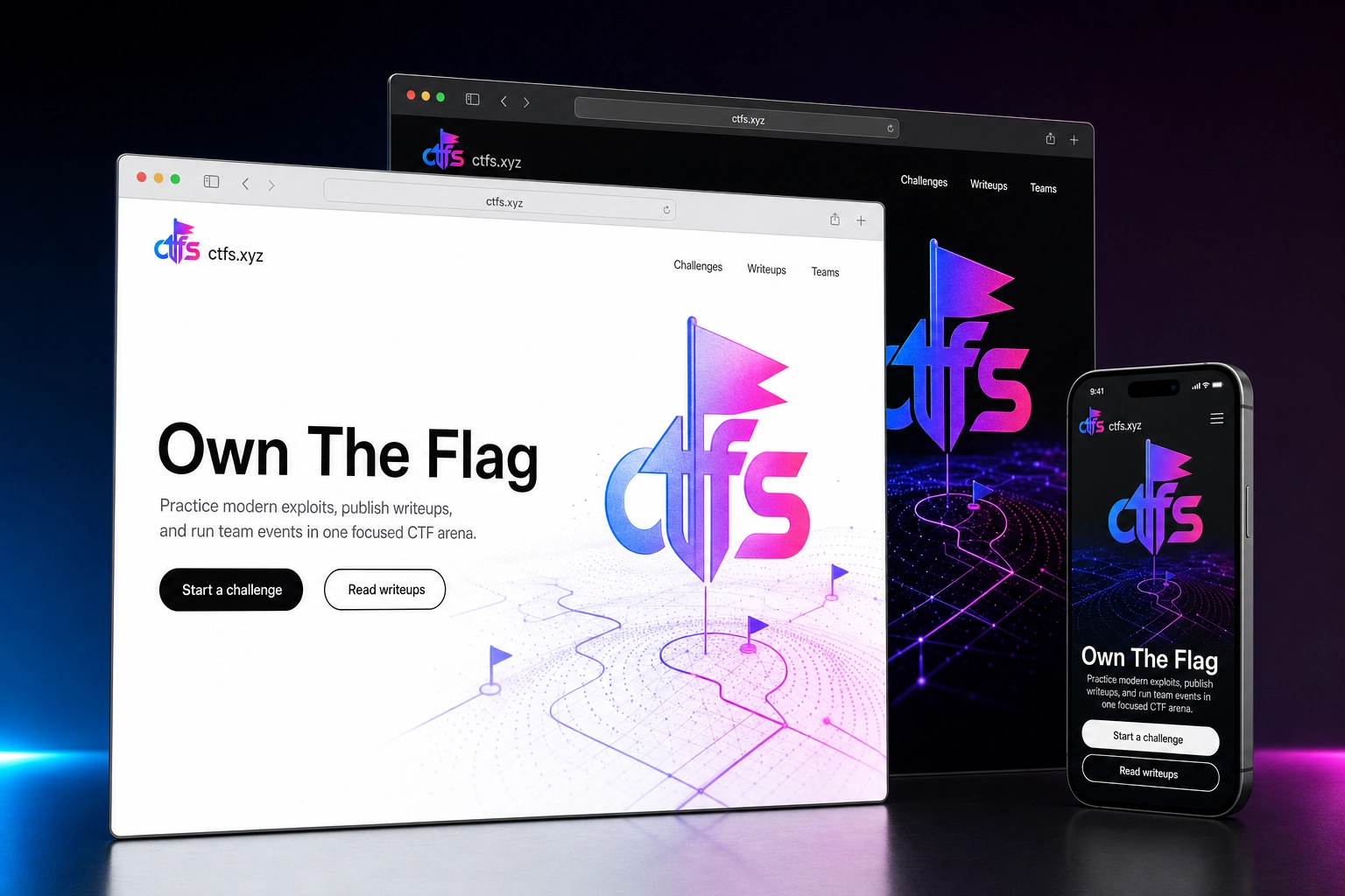 ctfs.xyz website concept preview