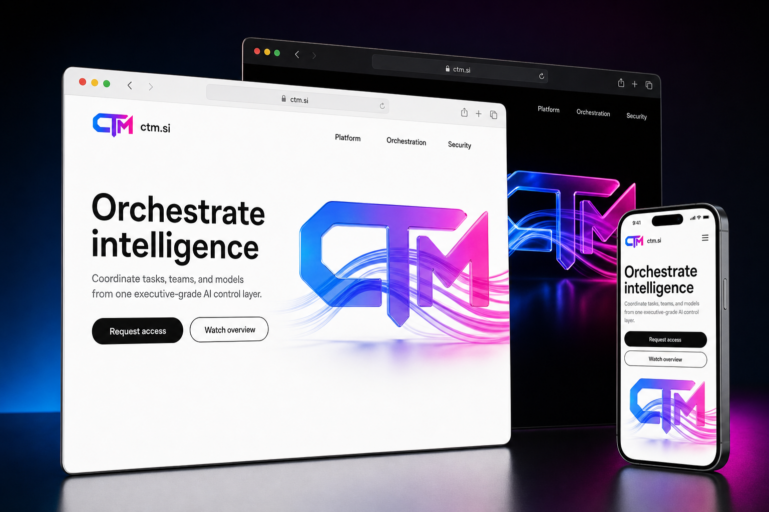 ctm.si website concept preview enlarged