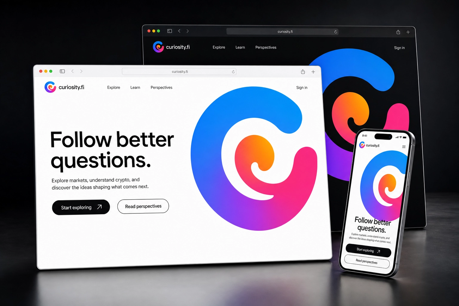 curiosity.fi website concept preview