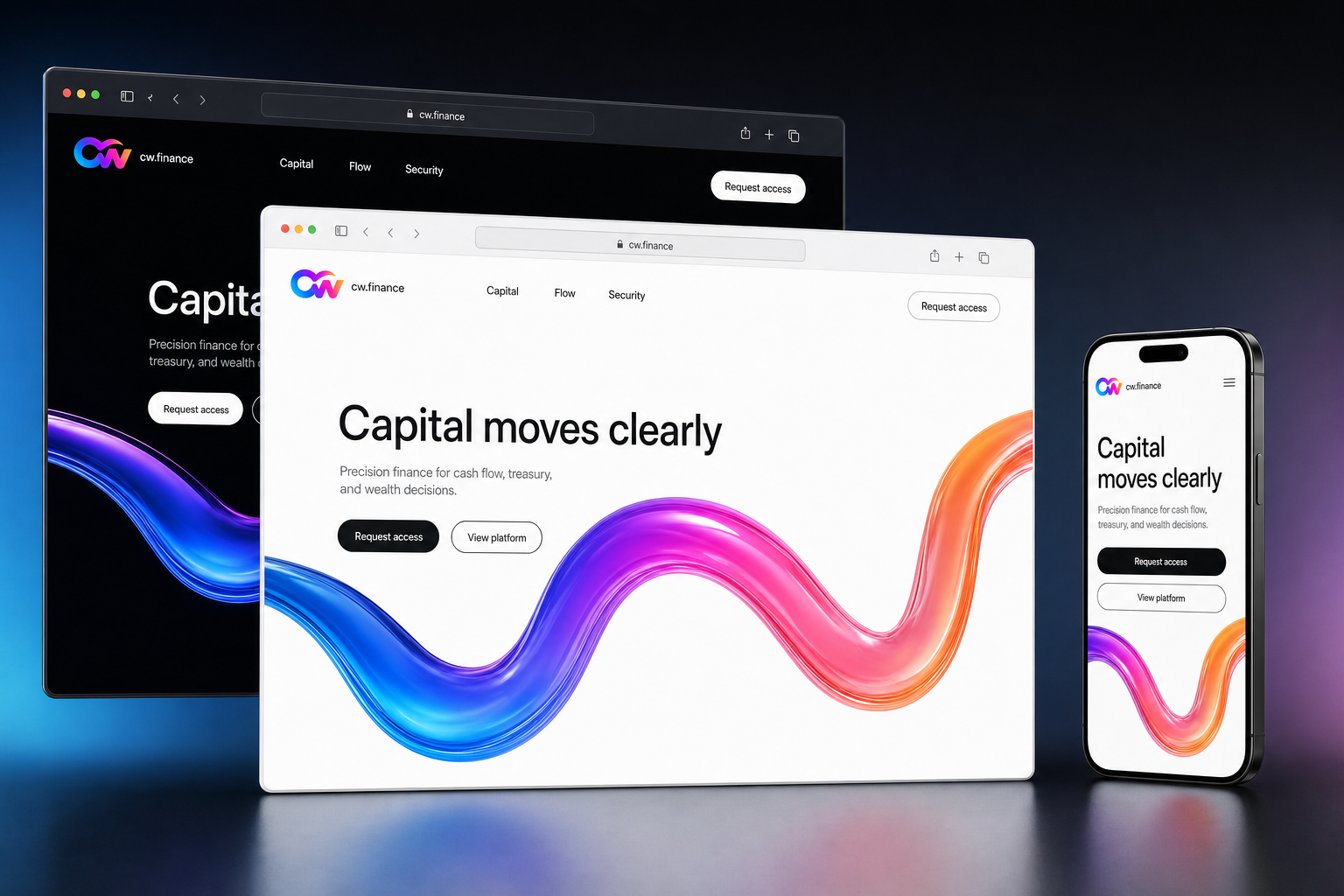 cw.finance website concept preview