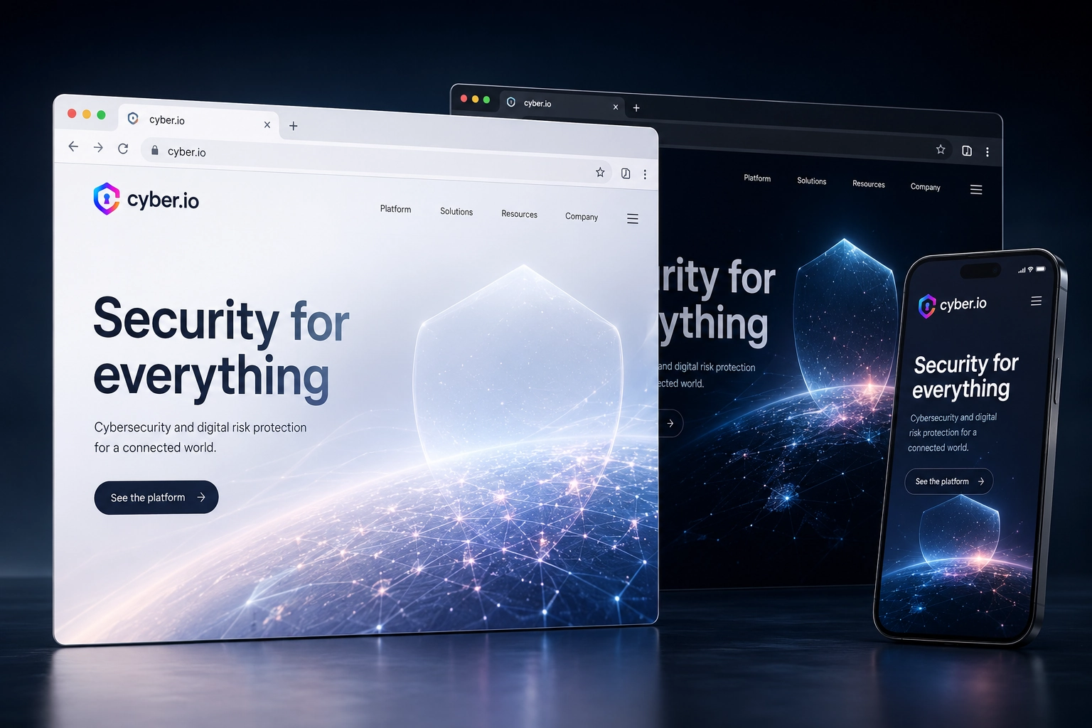 cyber.io website concept preview
