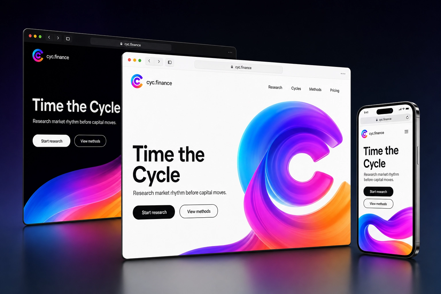 cyc.finance website concept preview