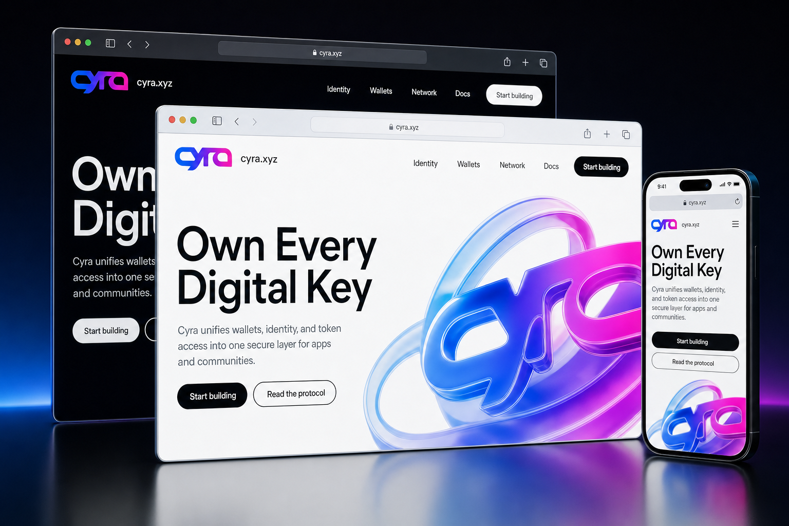 cyra.xyz website concept preview enlarged