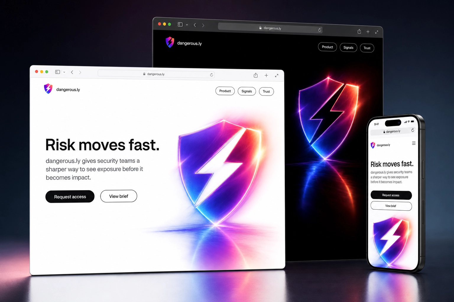dangerous.ly website concept preview