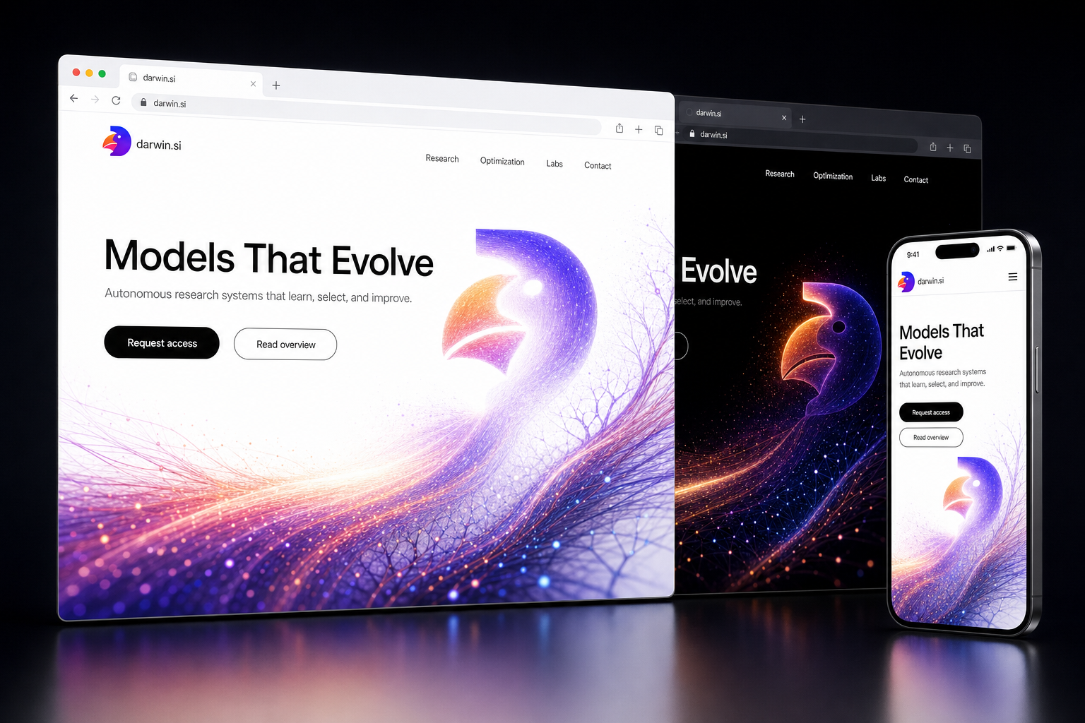 darwin.si website concept preview