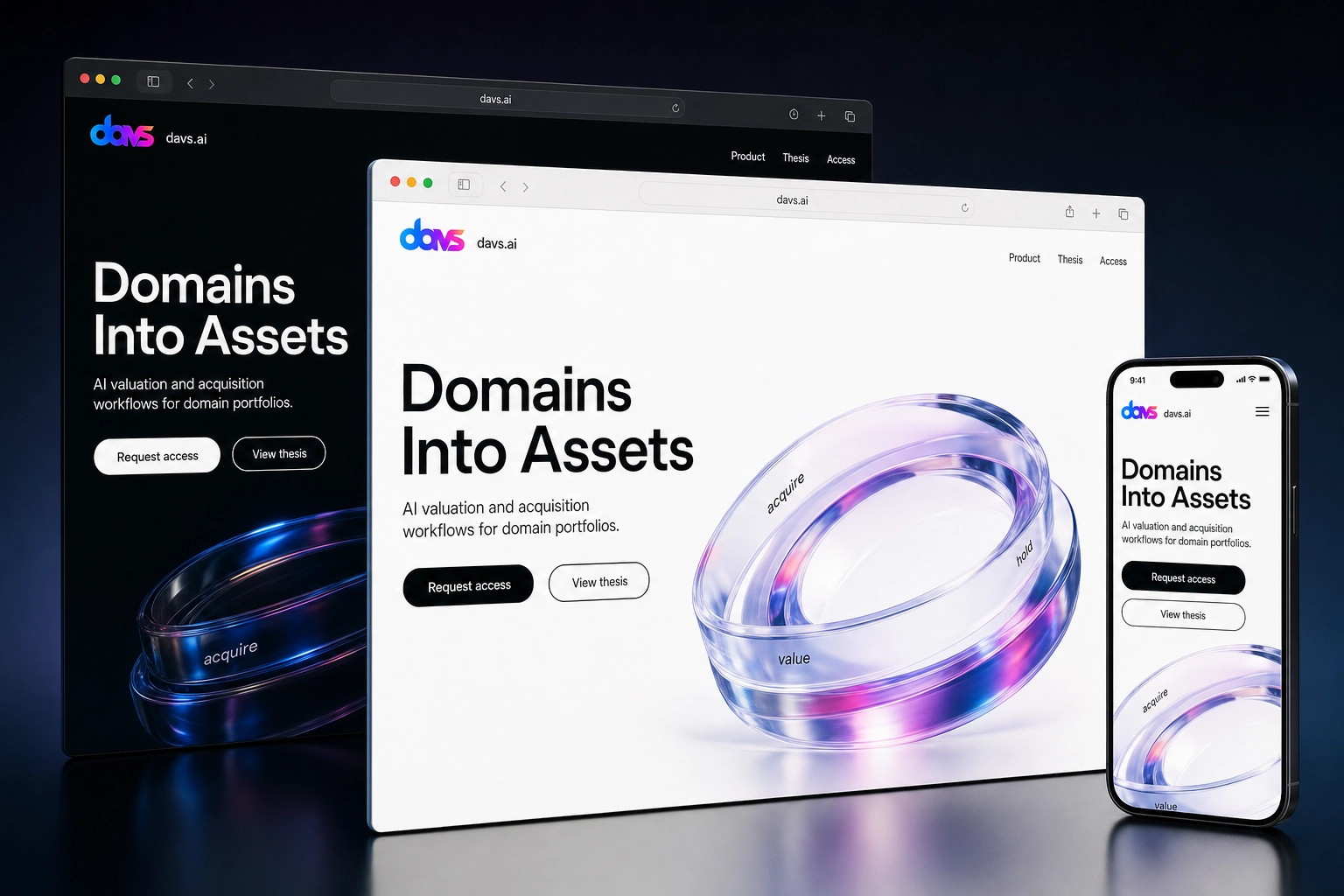 davs.ai website concept preview