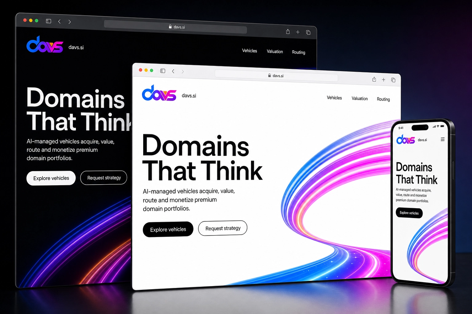 davs.si website concept preview