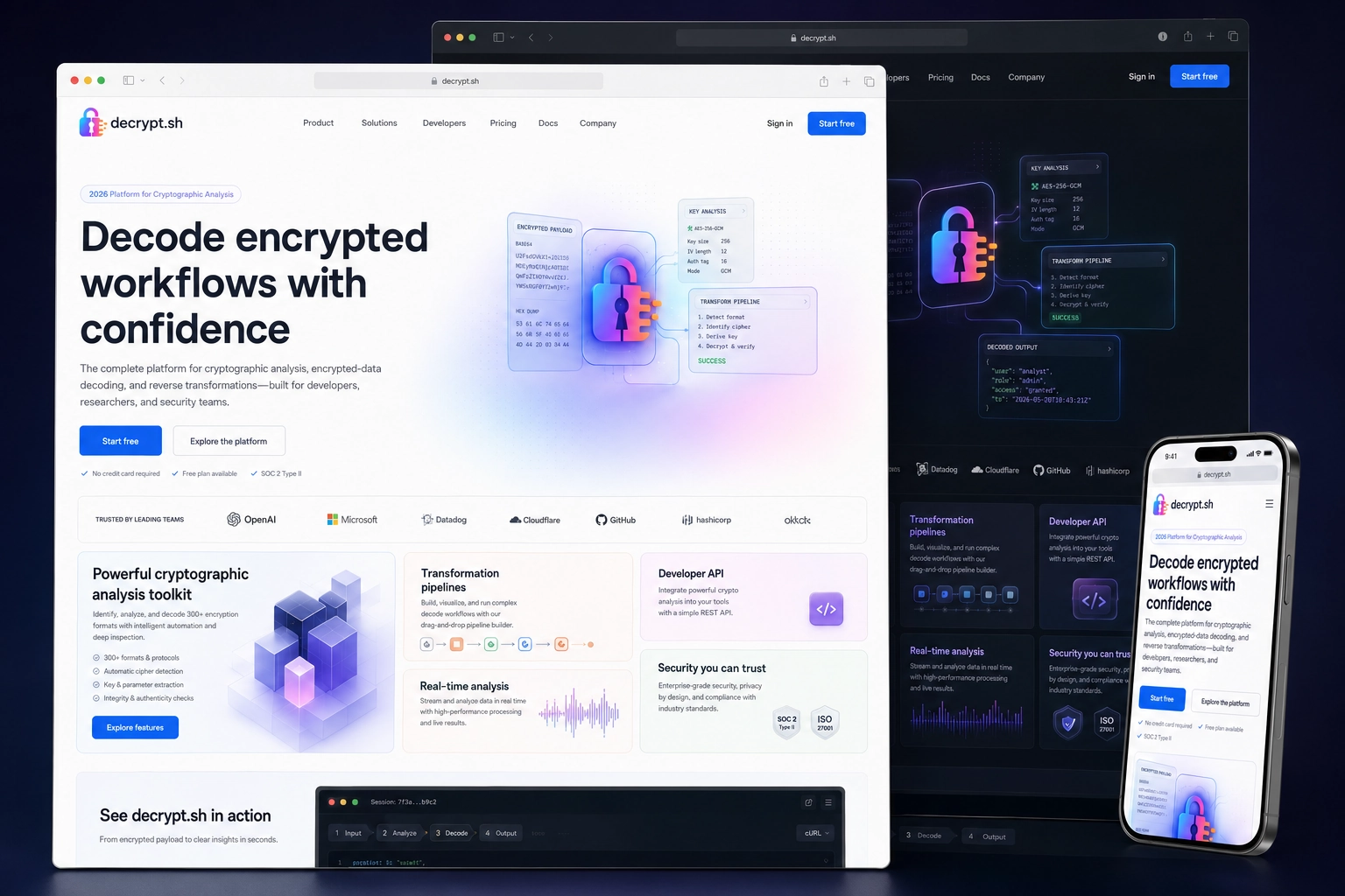 decrypt.sh website concept preview