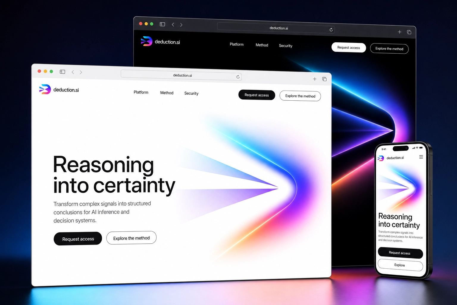 deduction.si website concept preview
