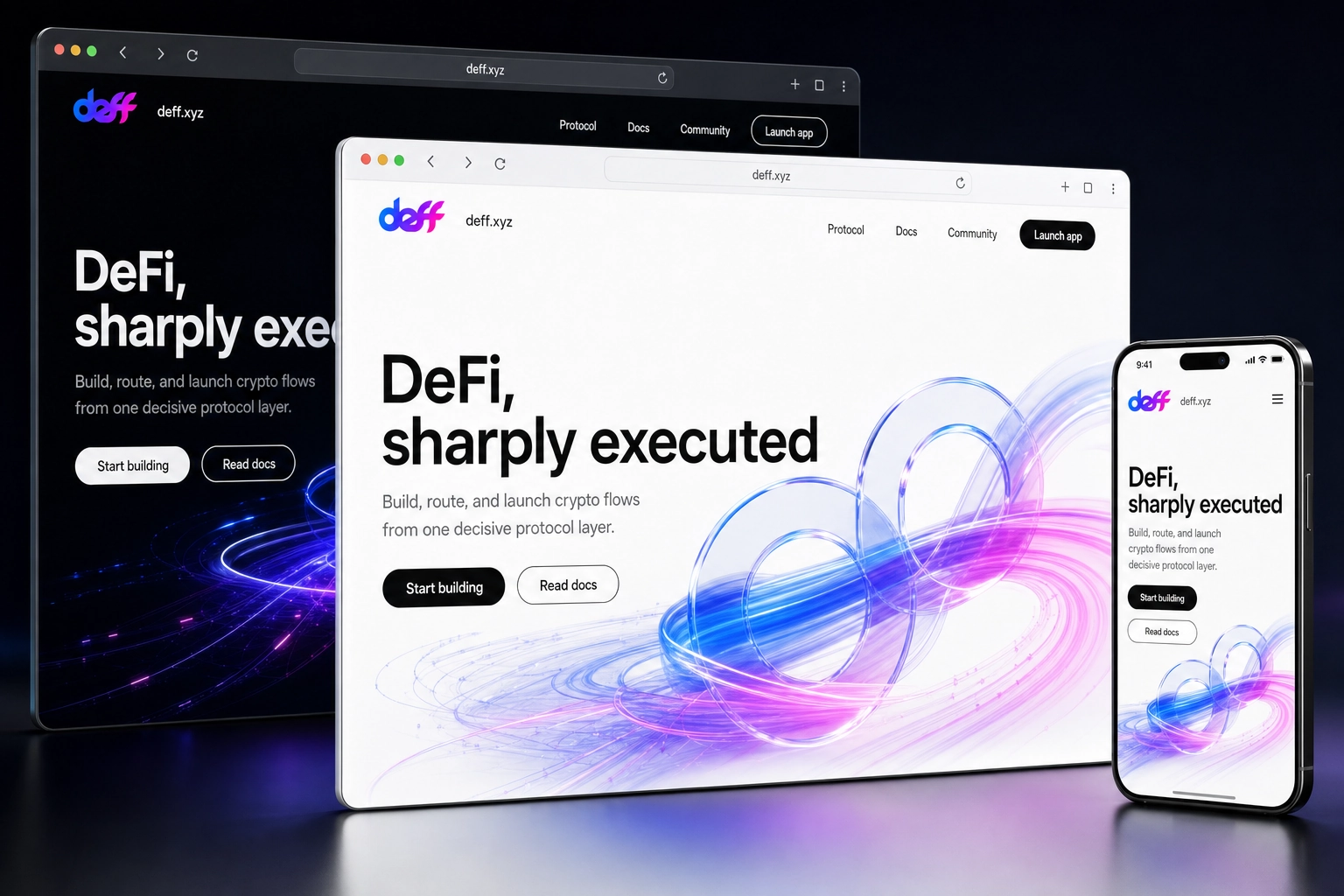deff.xyz website concept preview
