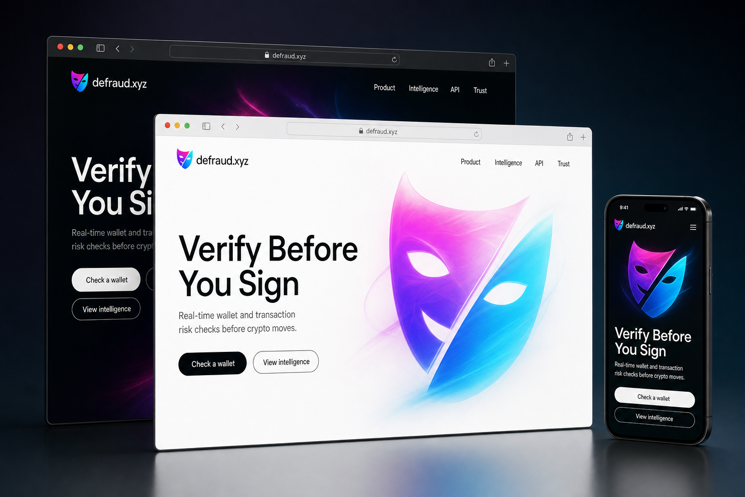 defraud.xyz website concept preview enlarged