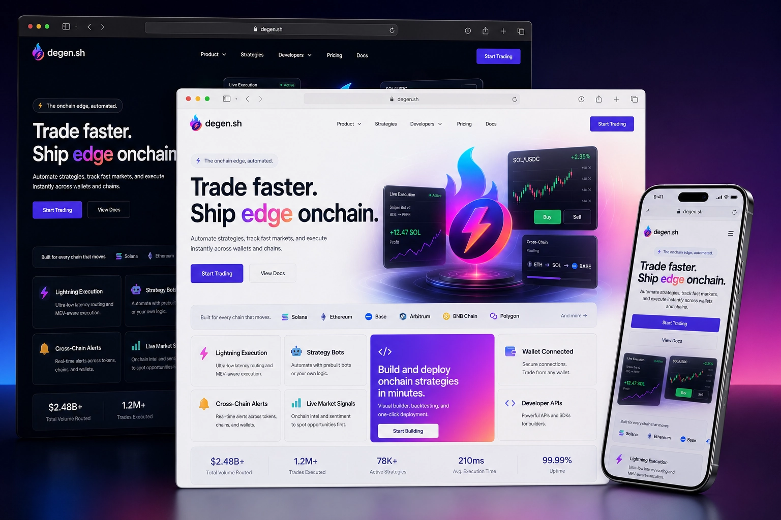 degen.sh website concept preview