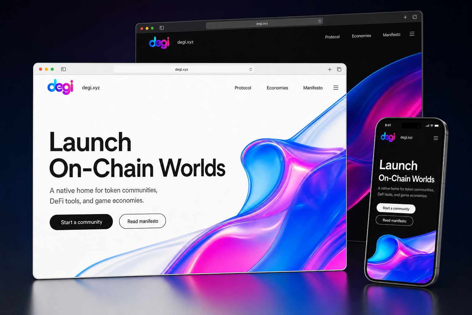 degi.xyz website concept preview enlarged