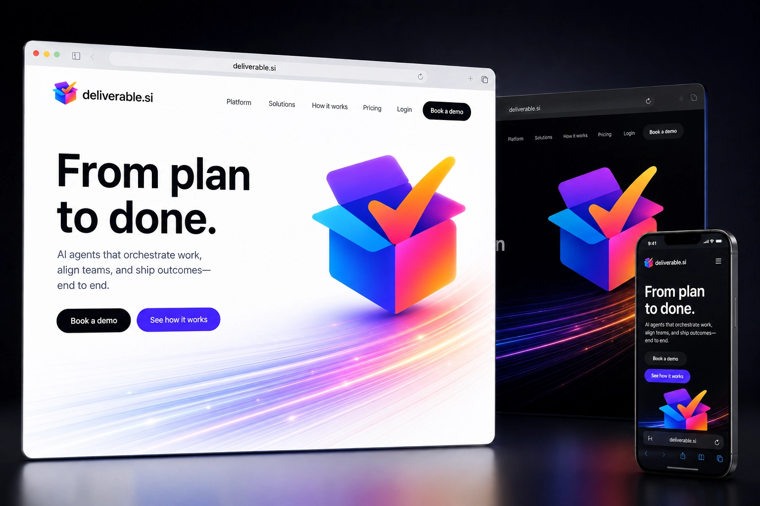 deliverable.si website concept preview