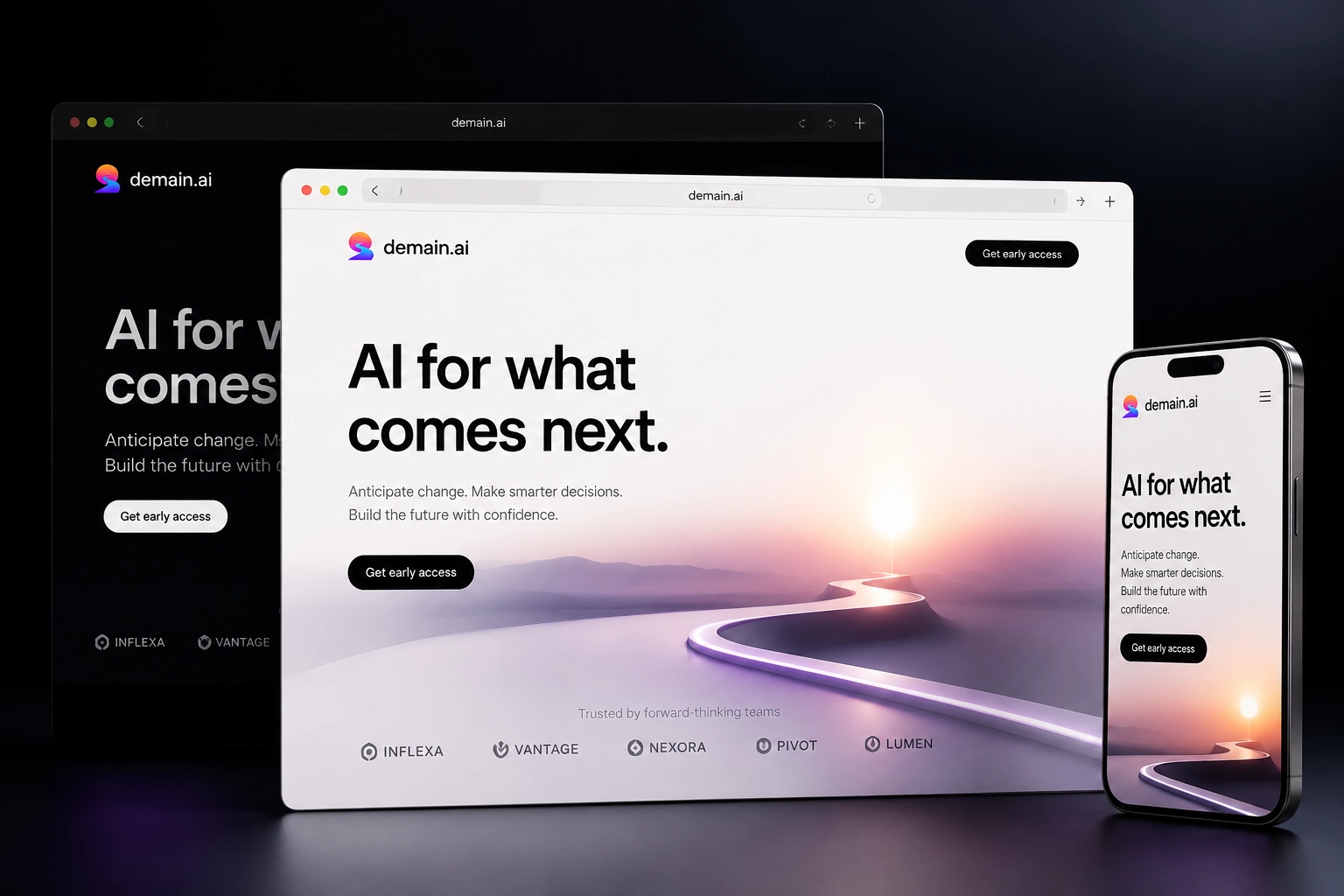 demain.ai website concept preview