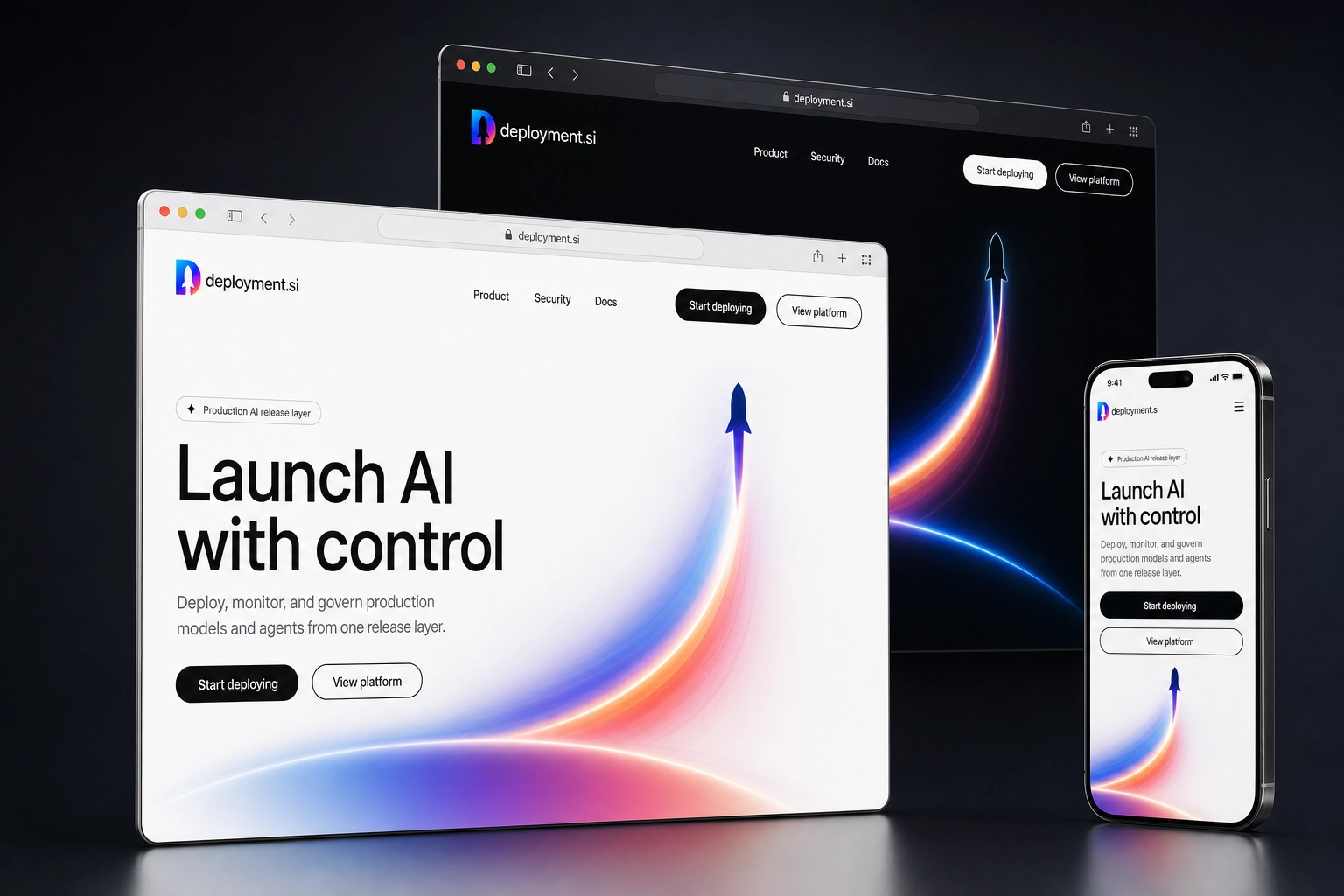 deployment.si website concept preview