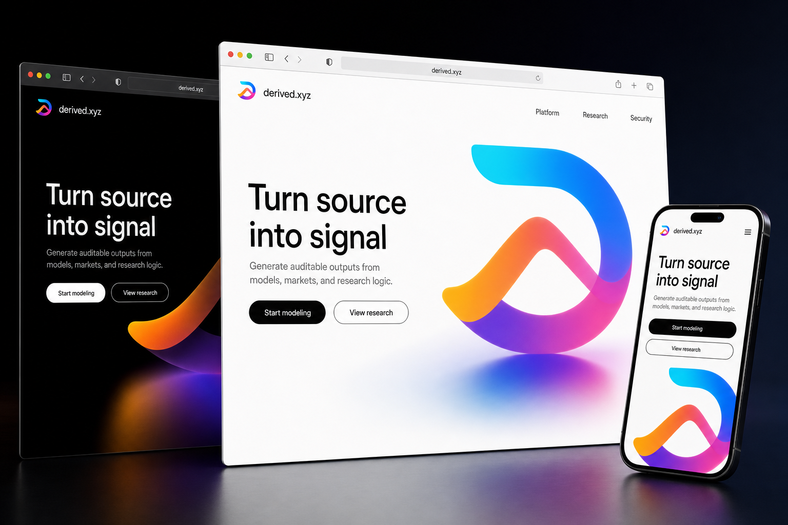 derived.xyz website concept preview