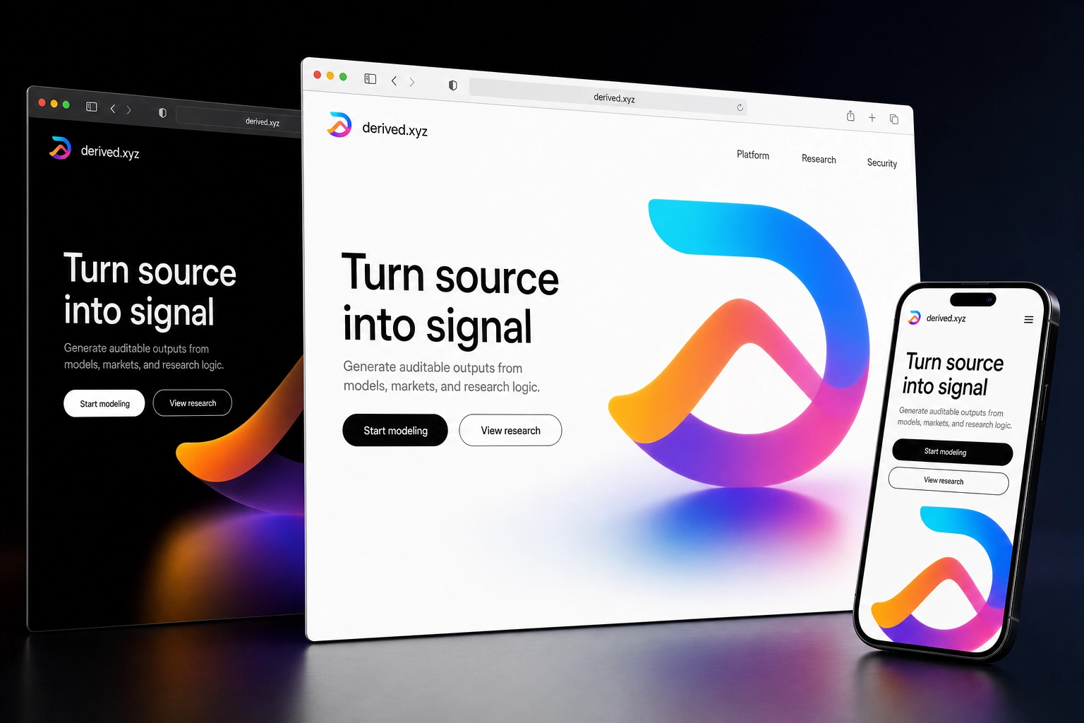 derived.xyz website concept preview