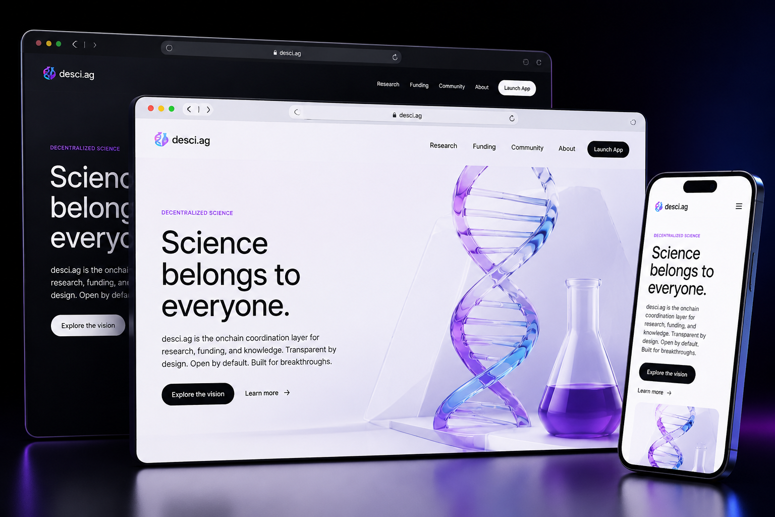 desci.ag website concept preview