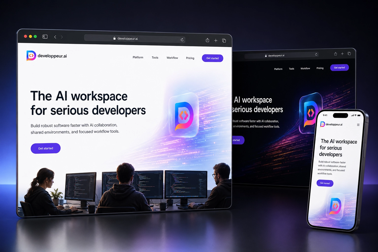 developpeur.ai website concept preview
