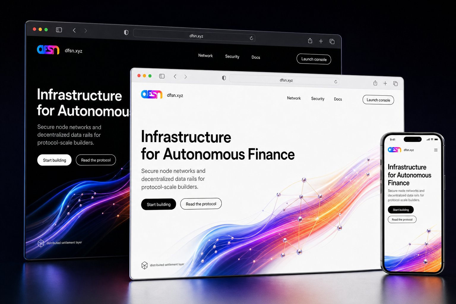 dfsn.xyz website concept preview enlarged