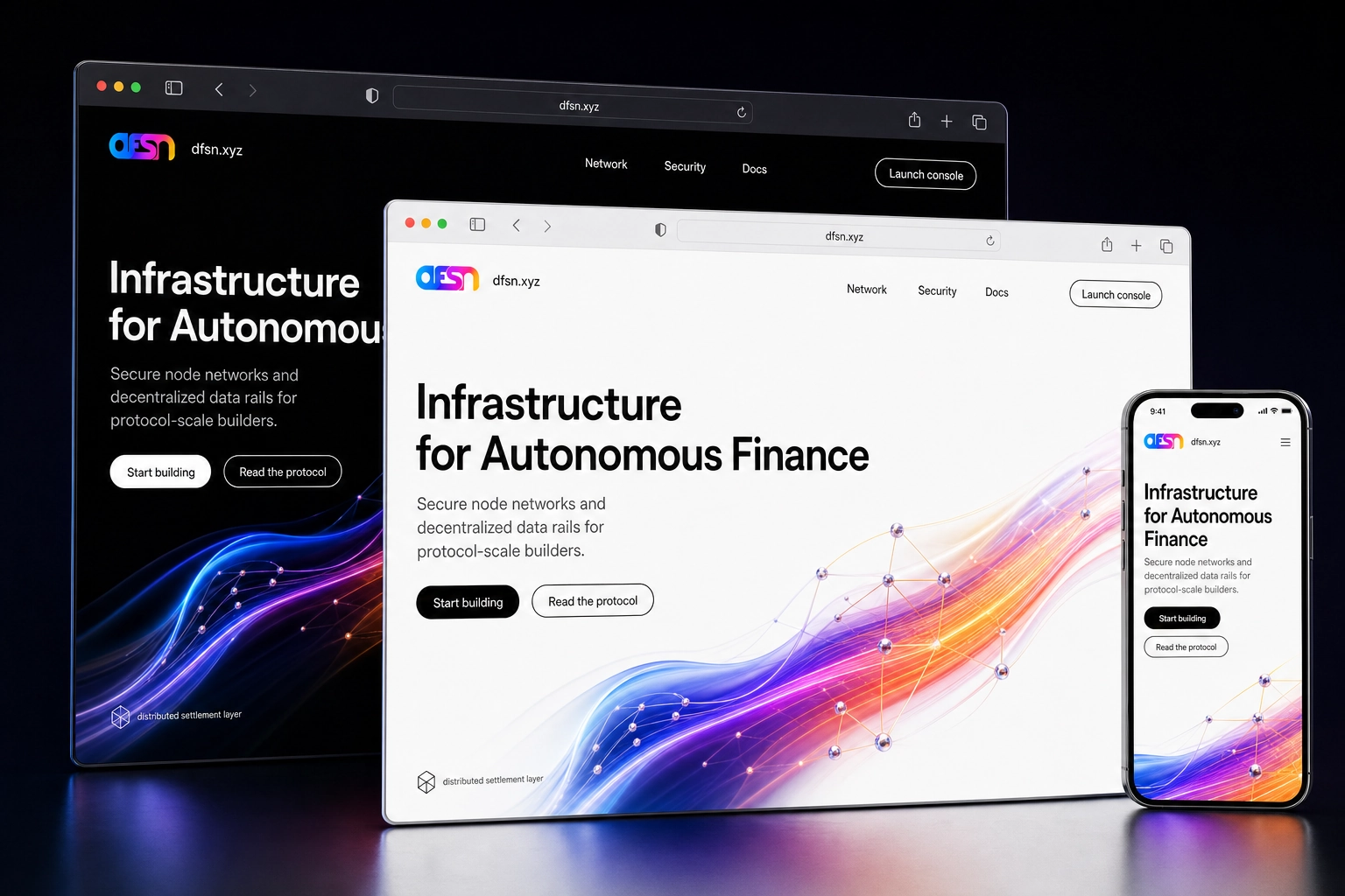 dfsn.xyz website concept preview