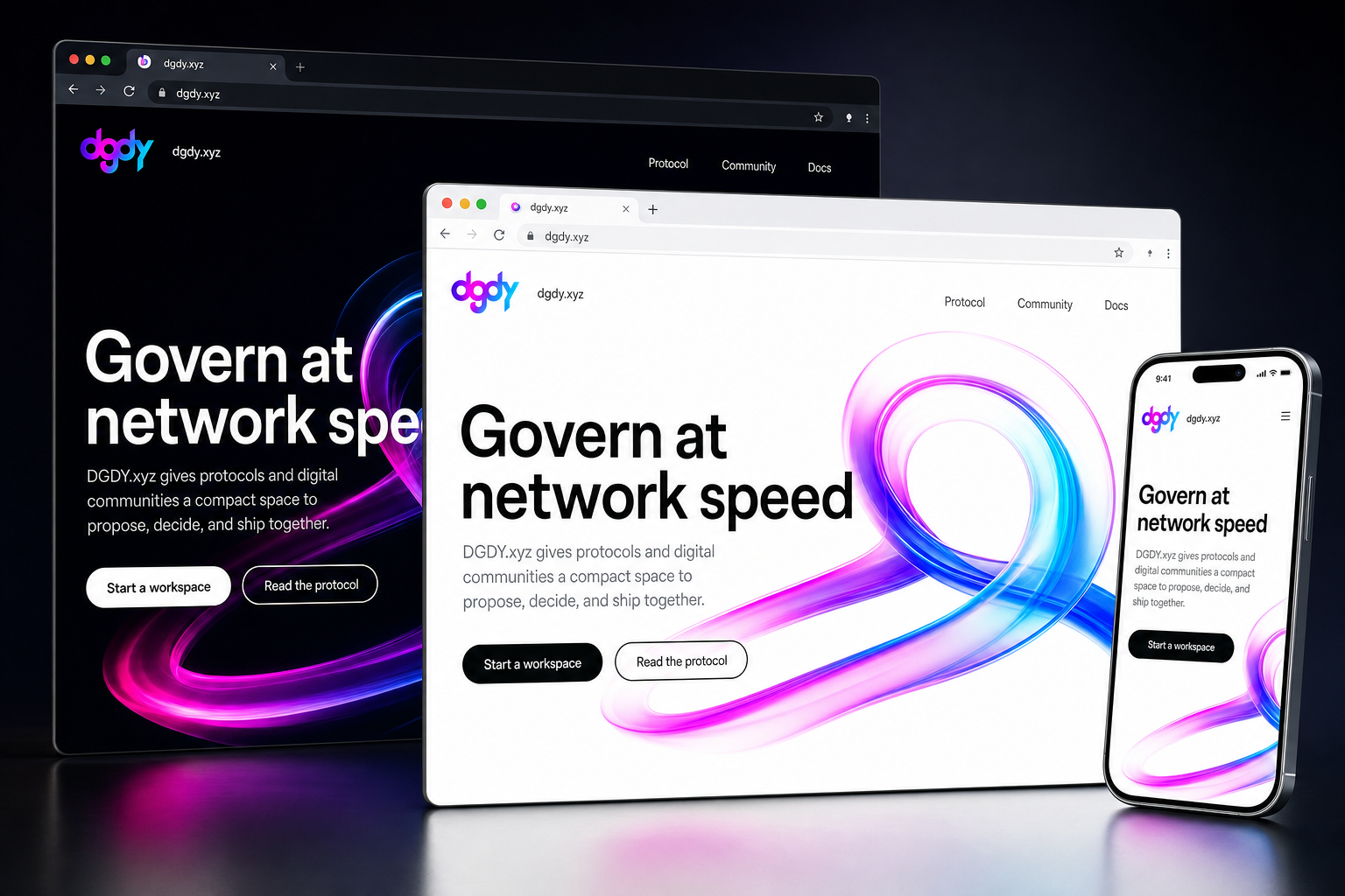 dgdy.xyz website concept preview enlarged
