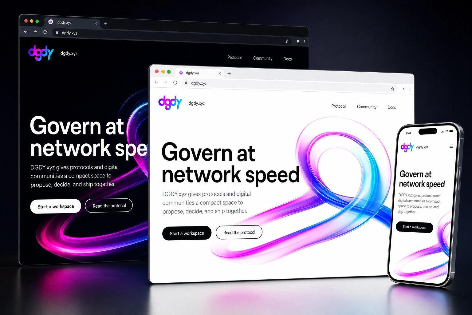 dgdy.xyz website concept preview