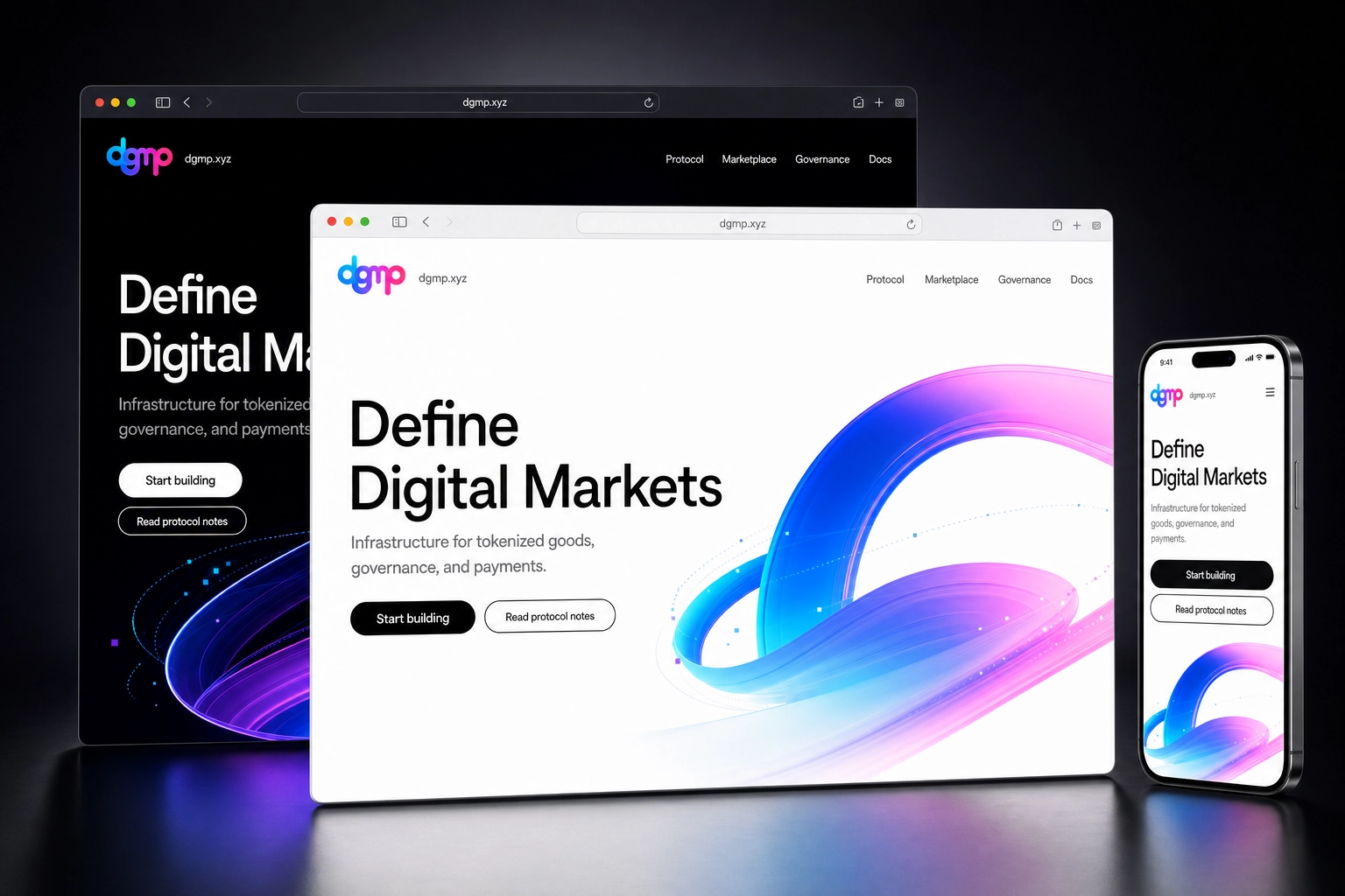 dgmp.xyz website concept preview
