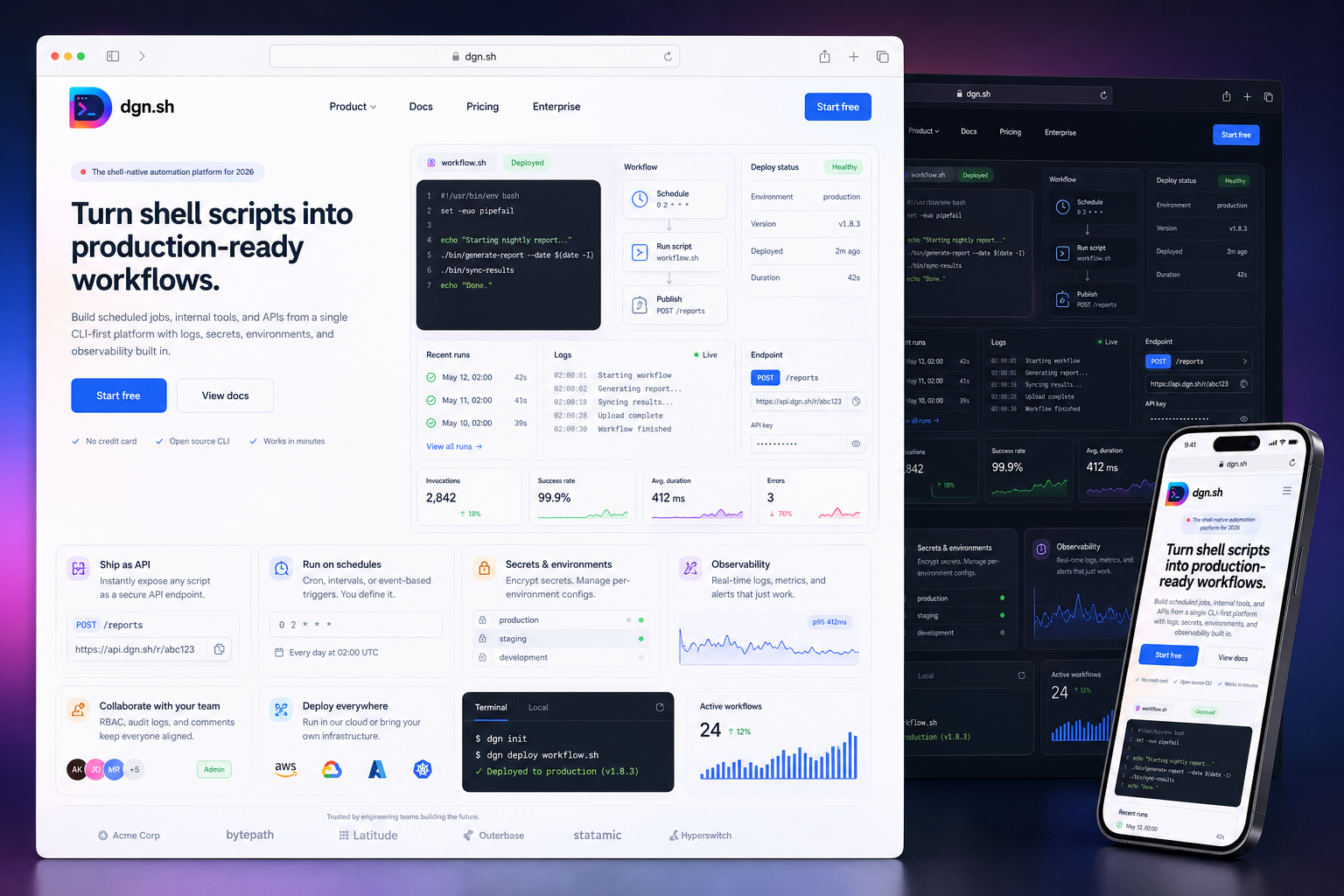 dgn.sh website concept preview