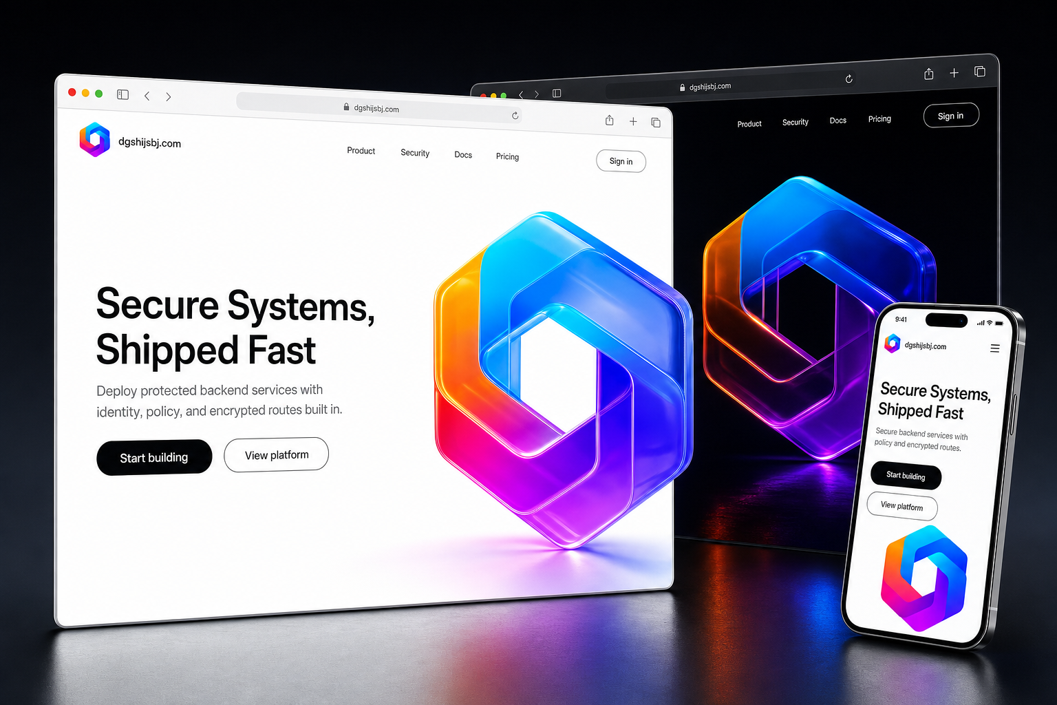 dgshijsbj.com website concept preview