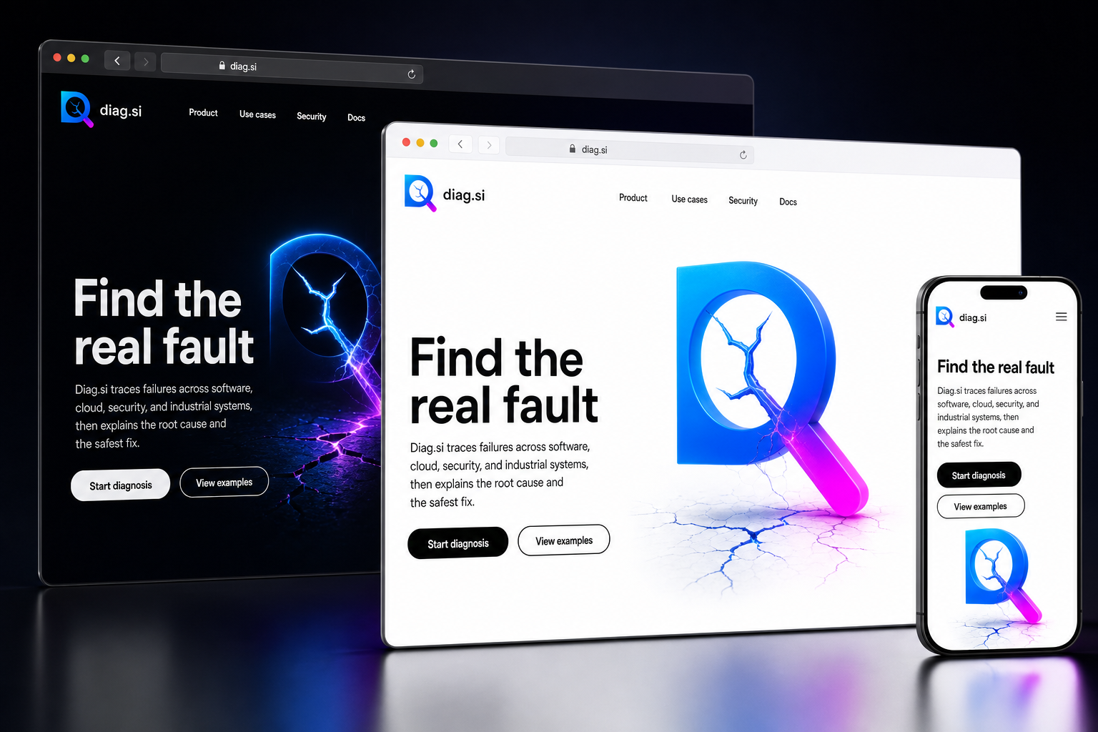 diag.si website concept preview