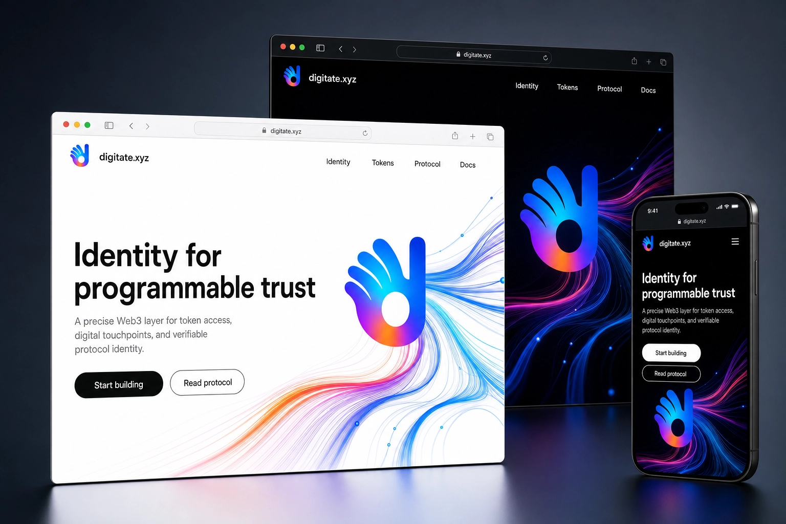 digitate.xyz website concept preview