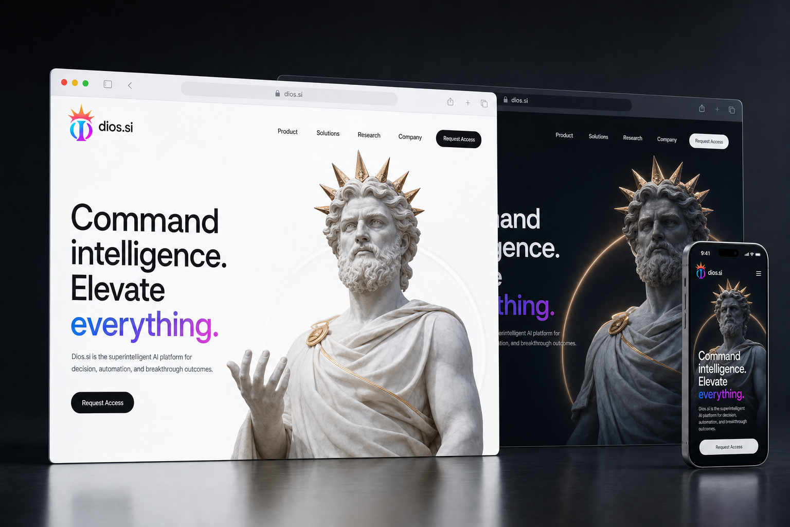 dios.si website concept preview