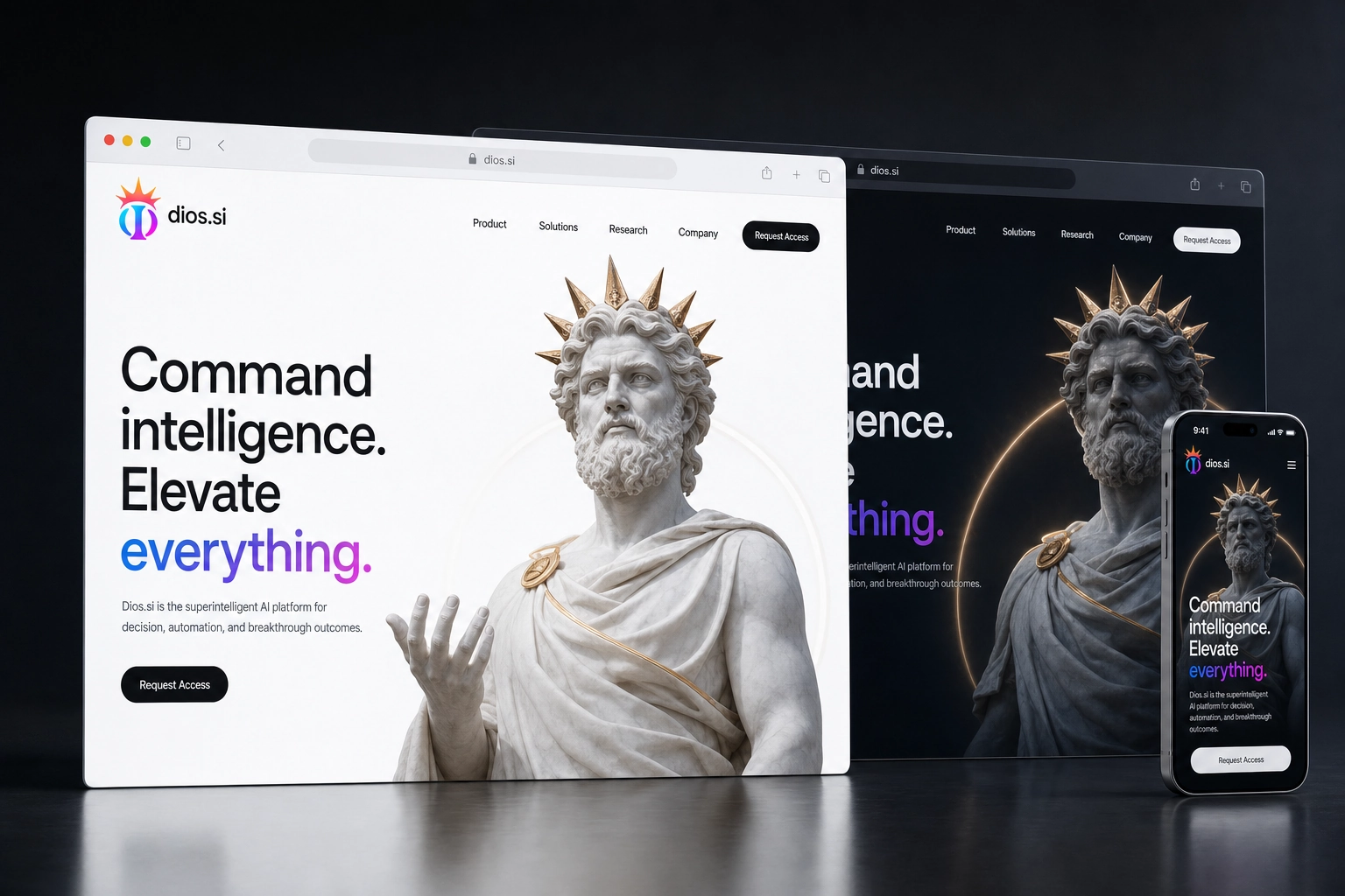 dios.si website concept preview