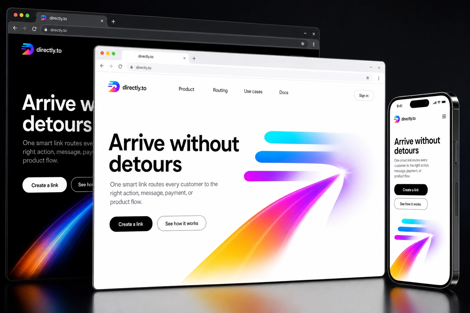 directly.to website concept preview