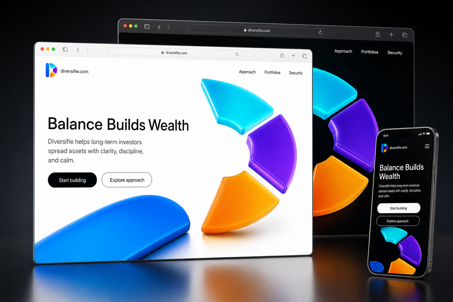 diversifie.com website concept preview enlarged