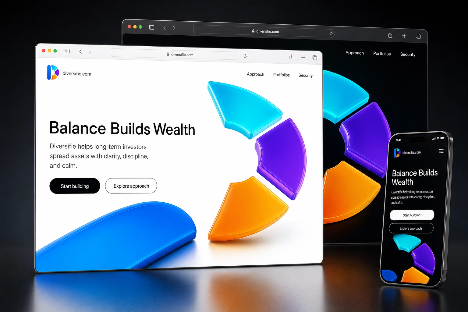 diversifie.com website concept preview