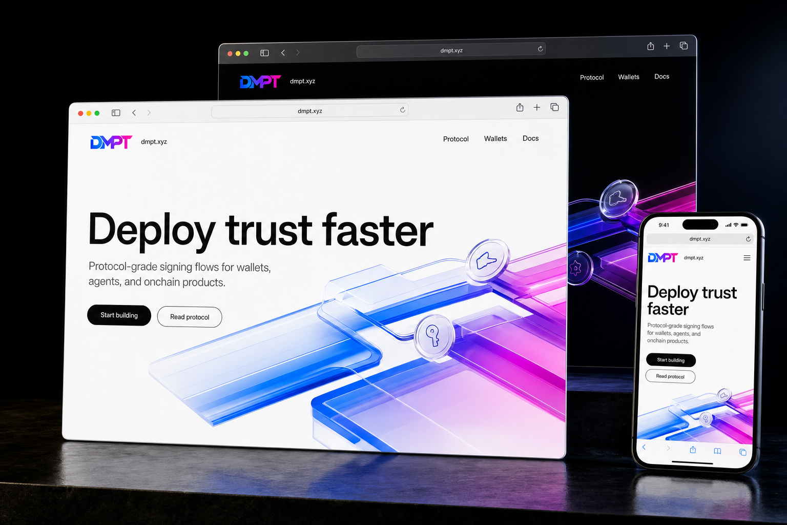 dmpt.xyz website concept preview enlarged