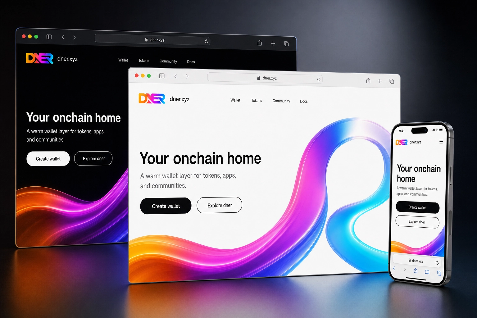 dner.xyz website concept preview