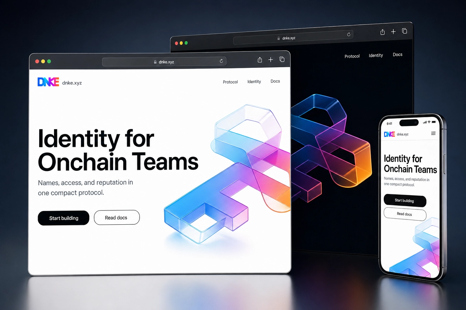 dnke.xyz website concept preview
