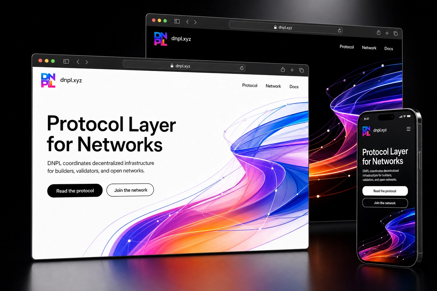 dnpl.xyz website concept preview