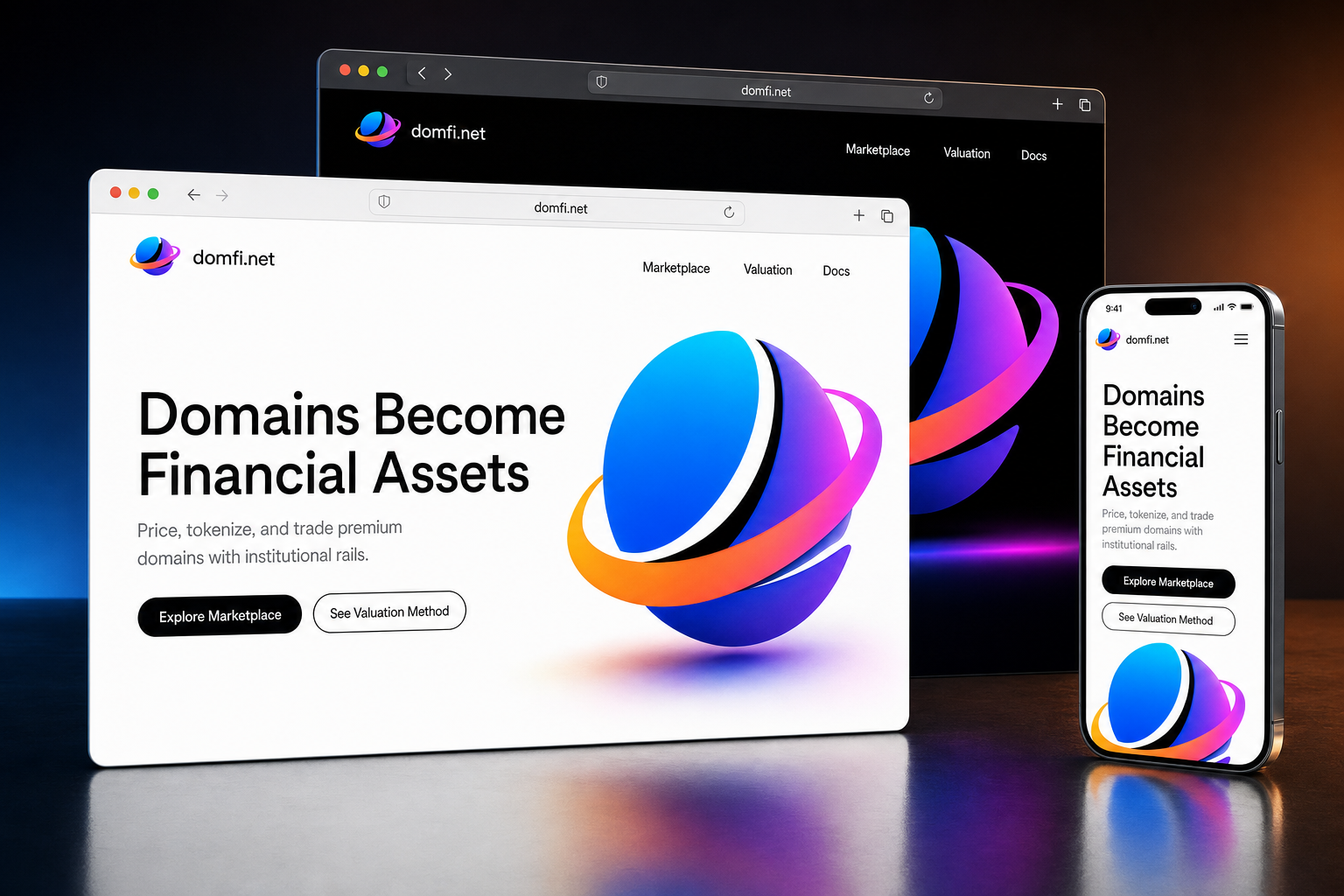 domfi.net website concept preview