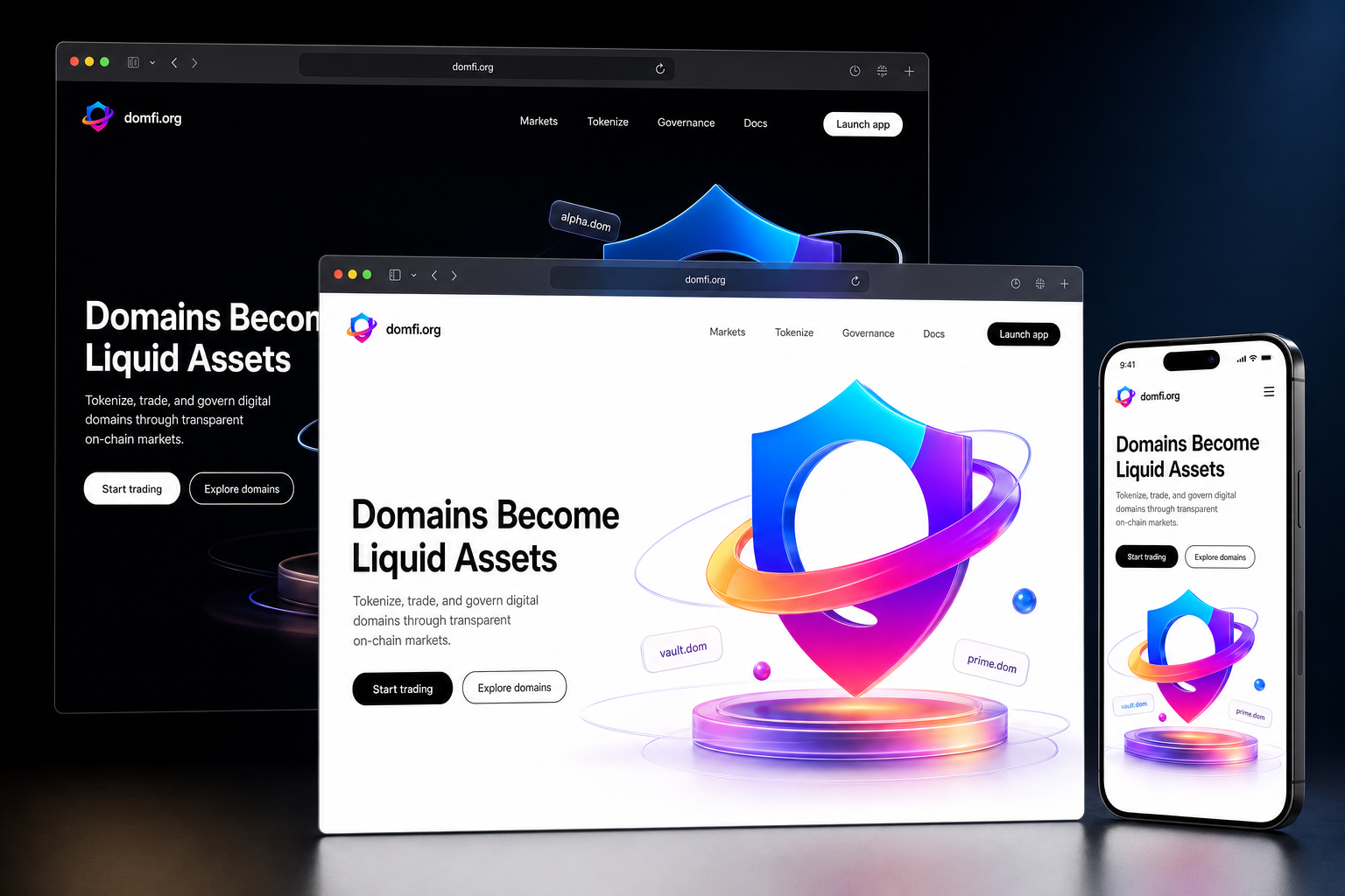 domfi.org website concept preview