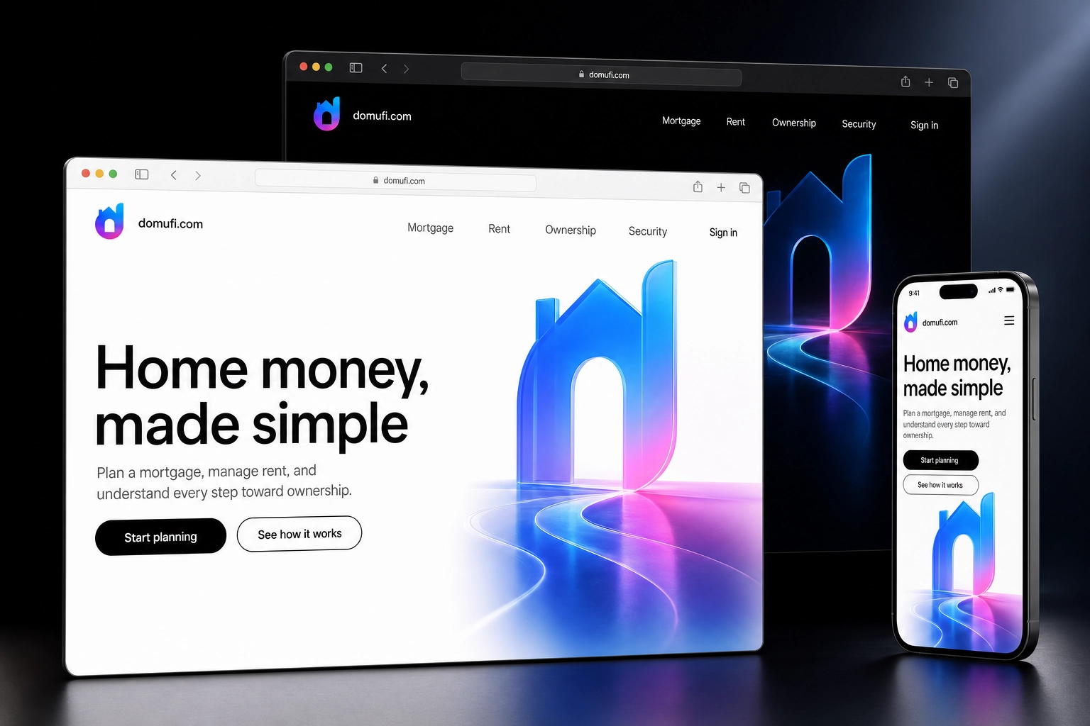 domufi.com website concept preview