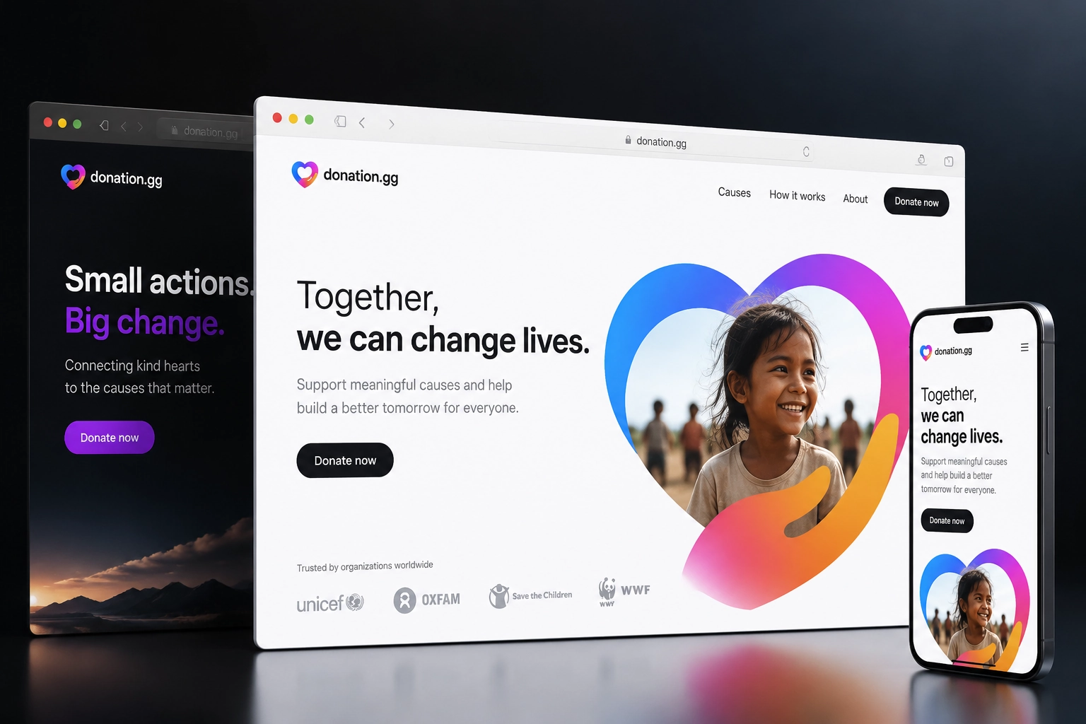 donation.gg website concept preview